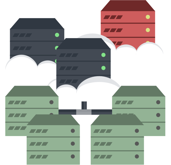 Crawler cloud servers